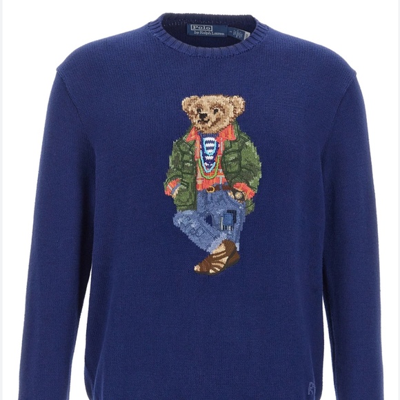 Polo Ralph Lauren Bear Sweater New Navy XL